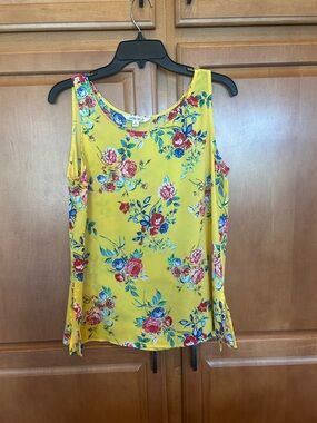 The Pioneer Woman Yellow Floral Cold-Shoulder Camisole